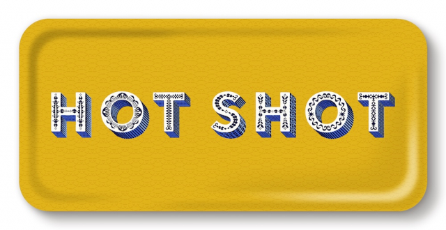 Hot Shot bricka 32x15 cm - yellow