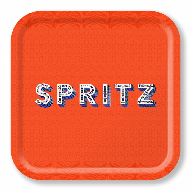 Spritz bricka 32x32 cm - orange