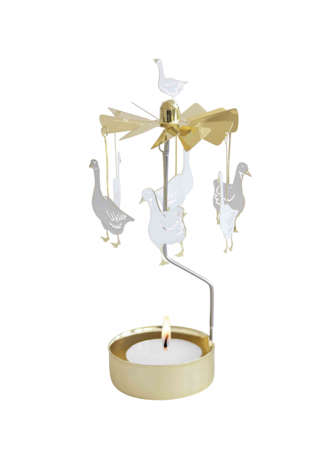 Garden geese änglaspel - guld