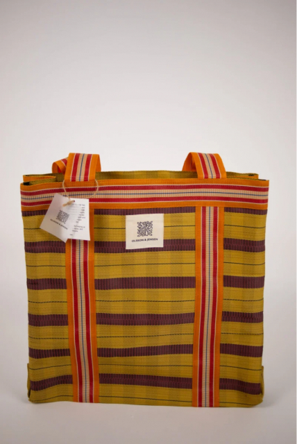Jojo shoppingväska, stor - orange/gul