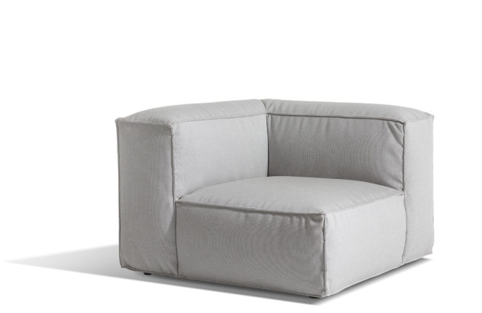 Asker lounge hörndel - light grey Sunbrella Sling