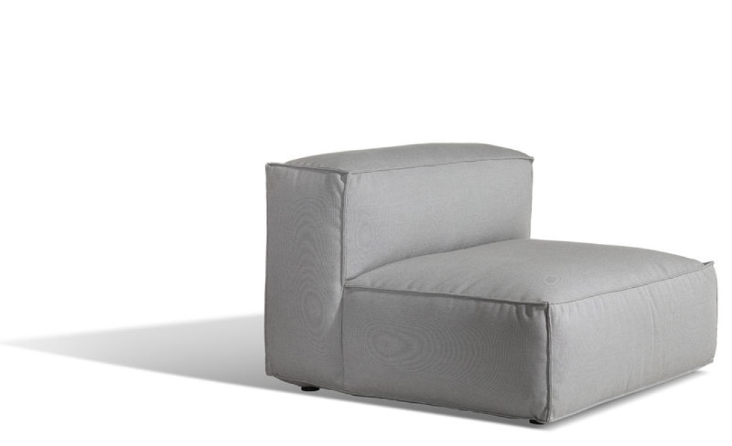 Asker lounge mittdel large - beige taupe Sunbrella Sling