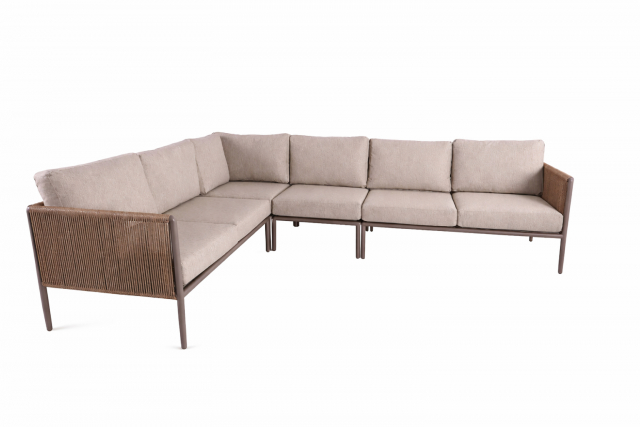 Dahlia hörnsoffa - khaki