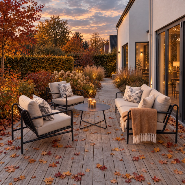 Tessina soffgrupp exkl. bord - svart/beige dyna