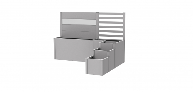 DaVinci växtlådesystem 2 - metallic silver