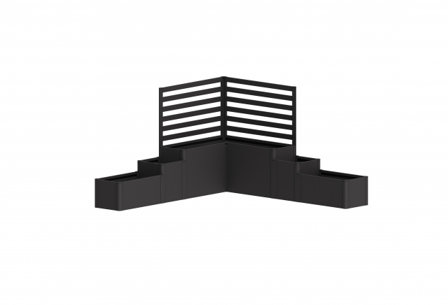 DaVinci växtlådesystem 1 - metallic mörkgrå