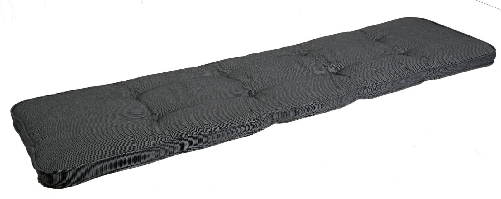 Bänkdyna Canyon 150 cm, smal - granitgrå struktur