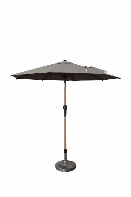 Paulina parasoll wood-look Ø 3 m - wood-look/sand
