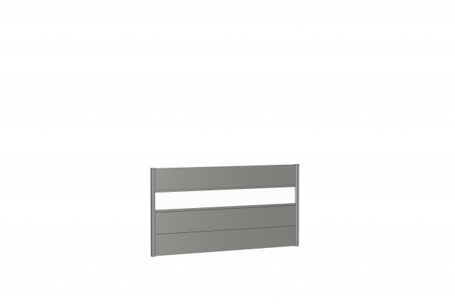 Väggpanel till Skärmvägg med akrylglas - metallic kvarts-grå 