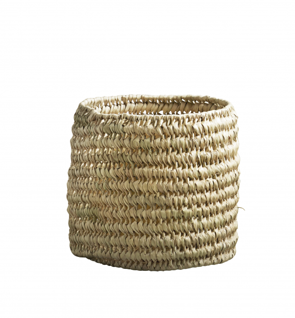 Förvaringskorg, rund - natur