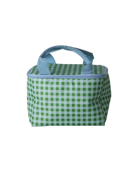 Blue & Green checkers kylväska - green