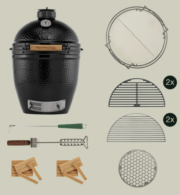 Big Green Egg Large essential start collection - the onyx