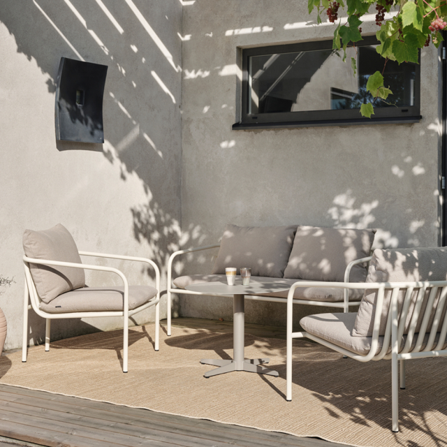 Bendt soffgrupp - pearl white/teddy beige