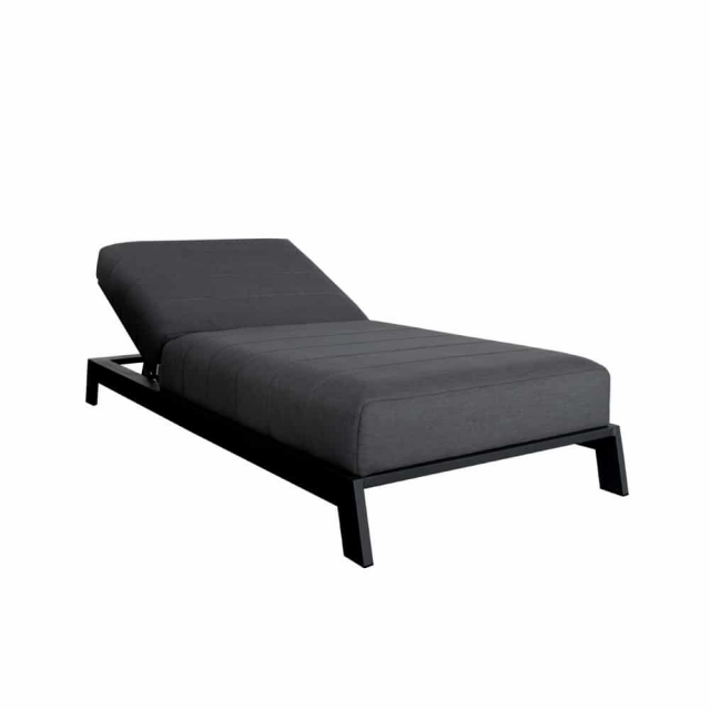 Bite solsäng - svart/sooty dyna