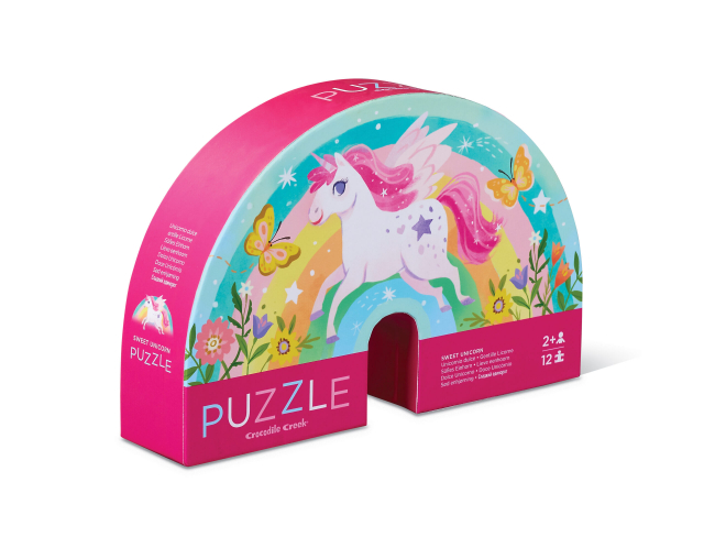 Sweet Unicorn mini-pussel, 12 bitar