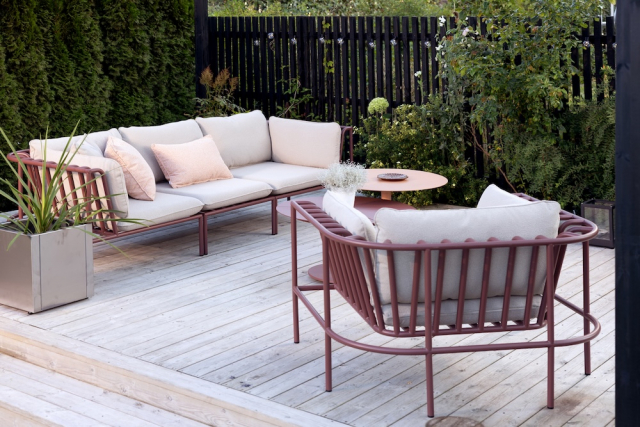 Collier soffgrupp - zin red/teddy beige dyna