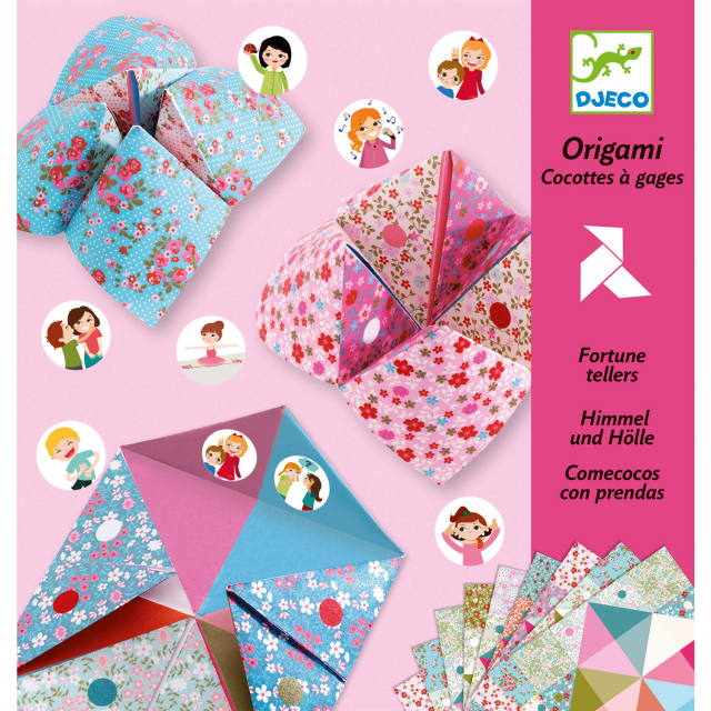 Fortune tellers flower origami-set