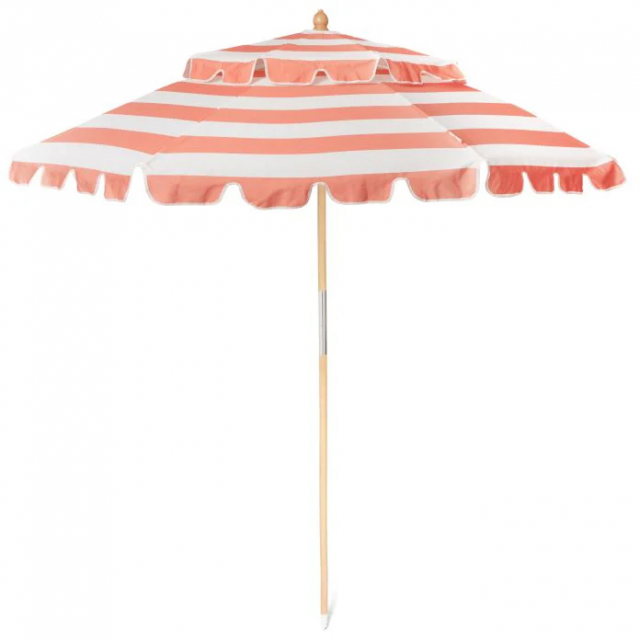 Charete parasoll Ø 2,2 m - coral retro stripe 