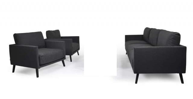 Easy soffgrupp, bygg själv - svart/sooty dyna