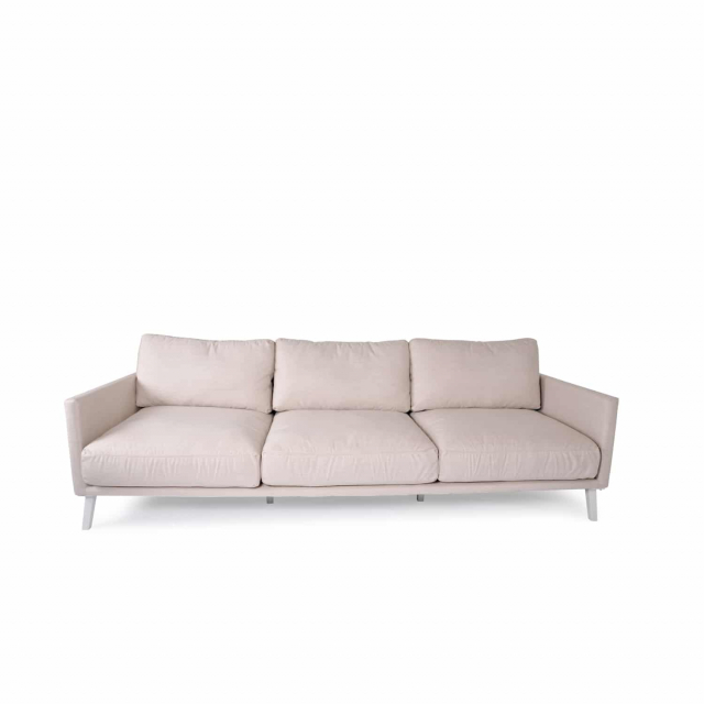 Easy 3-sits soffa - vit/lin dyna