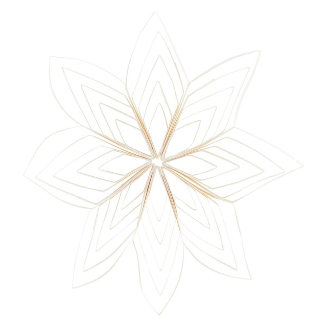 Ouilling dekoration - vit