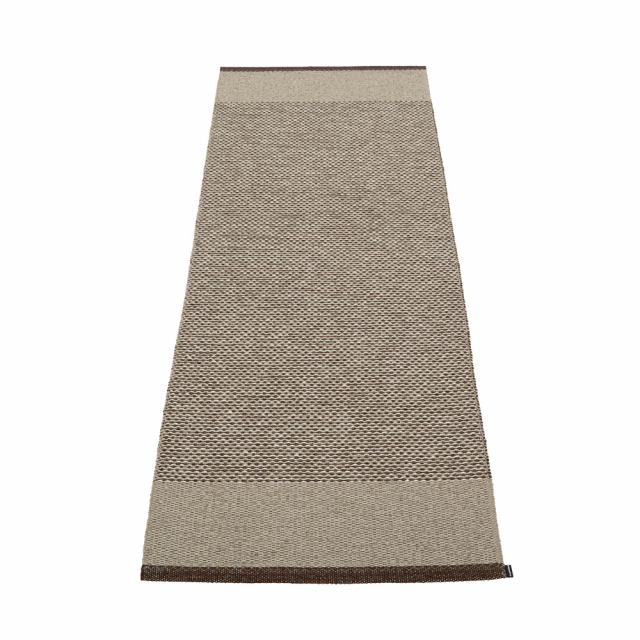 Edit matta - dark brown/dark linen/linen metallic