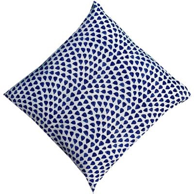 Prydnadskudde, allväders 50 x 50 cm - Drops blue