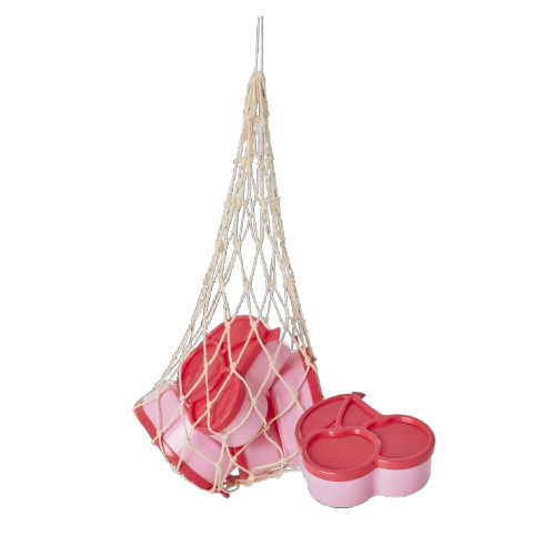 Cherry förvaringsburk small, 4-pack - pink