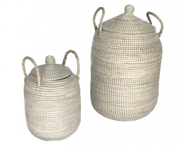 Kumba korg - natur/vit