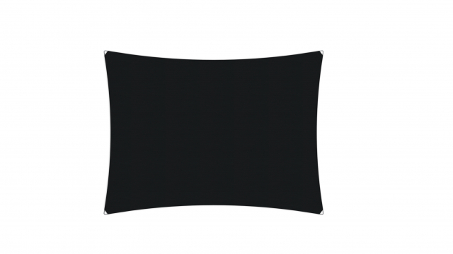 Ingenua solsegel, rectangle 400x300 cm - Black