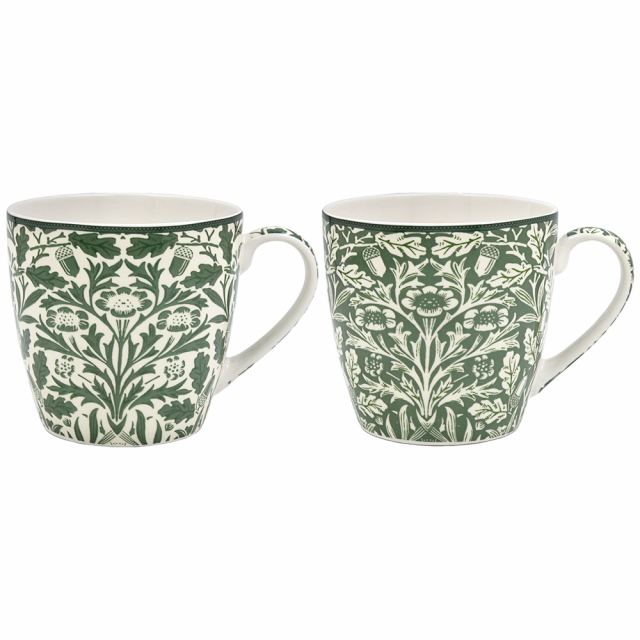 Acorn frukostmugg, 1 st - mixat mönster/färg