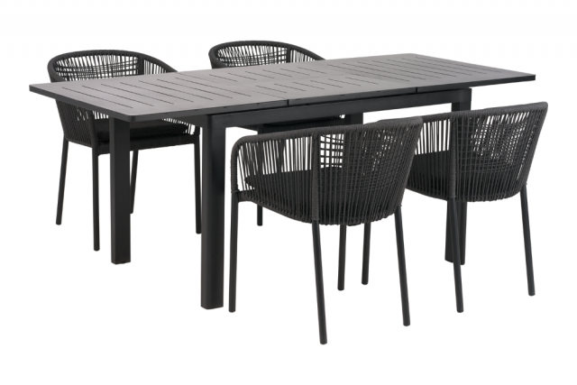 Lomma Small / Delta matgrupp - svart/slate