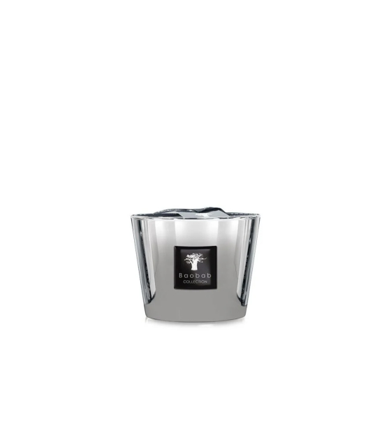 Max doftljus H10 cm - platinum