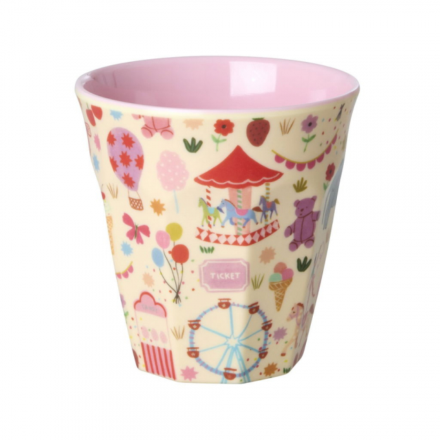 Fun Fair melamin mugg - pink