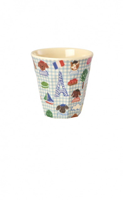 Paris melamin mugg - soft blue