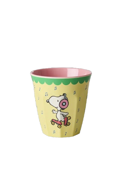Snoopy melamin mugg - yellow