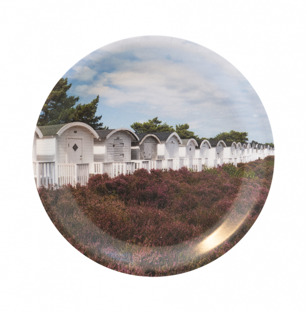 Ljungskogens strandbad ljung glasunderlägg Ø 11 cm, 4-pack