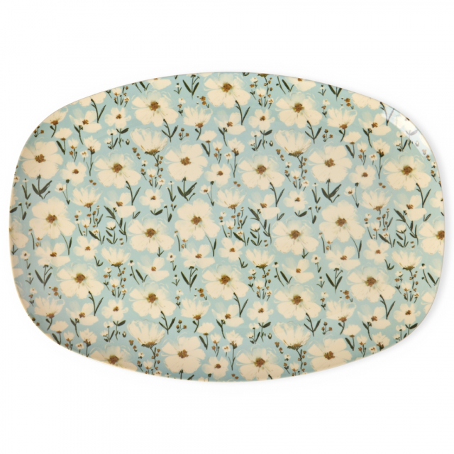 Summer Bloom melamin bricka - mint