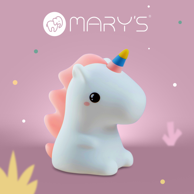 Mary's Unicorn LED nattlampa