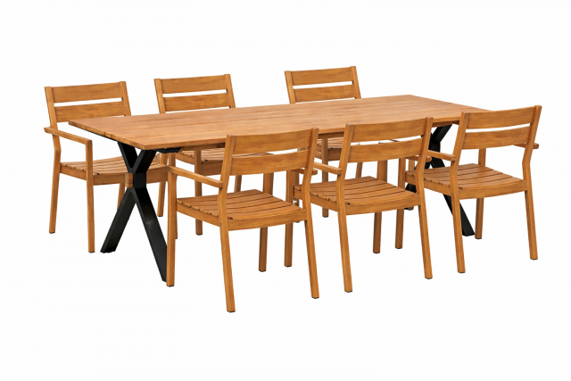 Mark / Delia matgrupp - teak