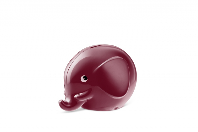Elefantsparbössa, small -  burgundy