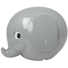 Elefantsparbössa, large - grå