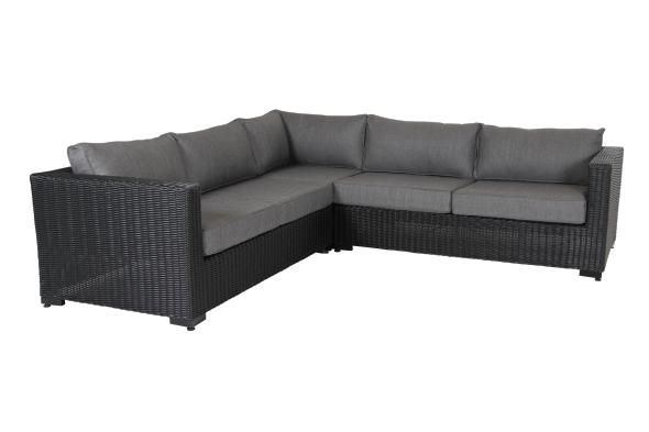Ninja loungegrupp, bygg själv - svart/grå dyna