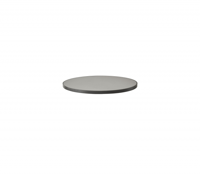 Bordsskiva Ø 60 cm - lava grey/light grey