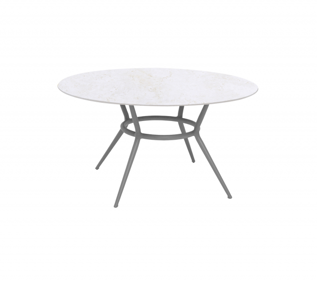 Bordsskiva Ø 144 cm - travertine look ceramic