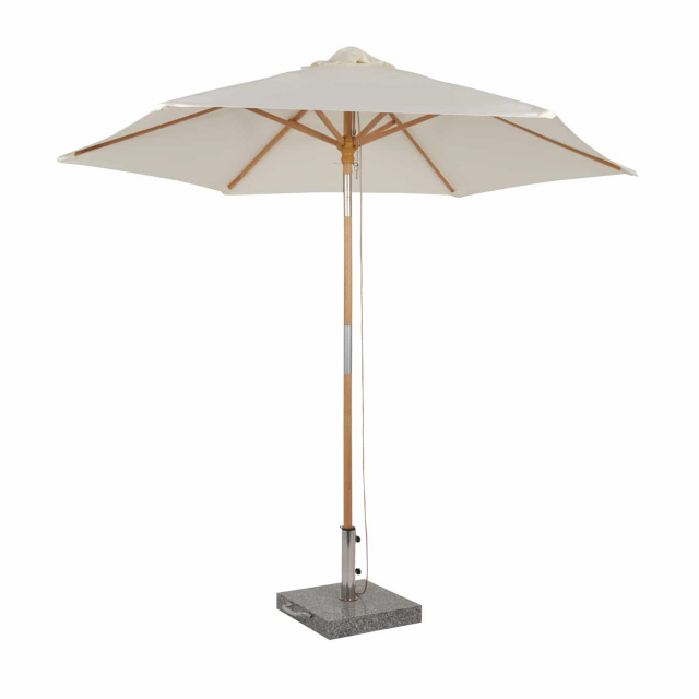 Cannes träparasoll m tilt Ø 2,5 m - natur