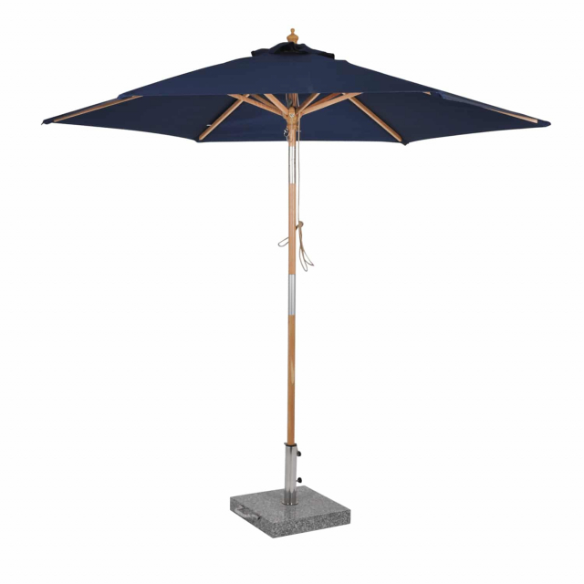 Cannes träparasoll m tilt Ø 2,5 m - marin