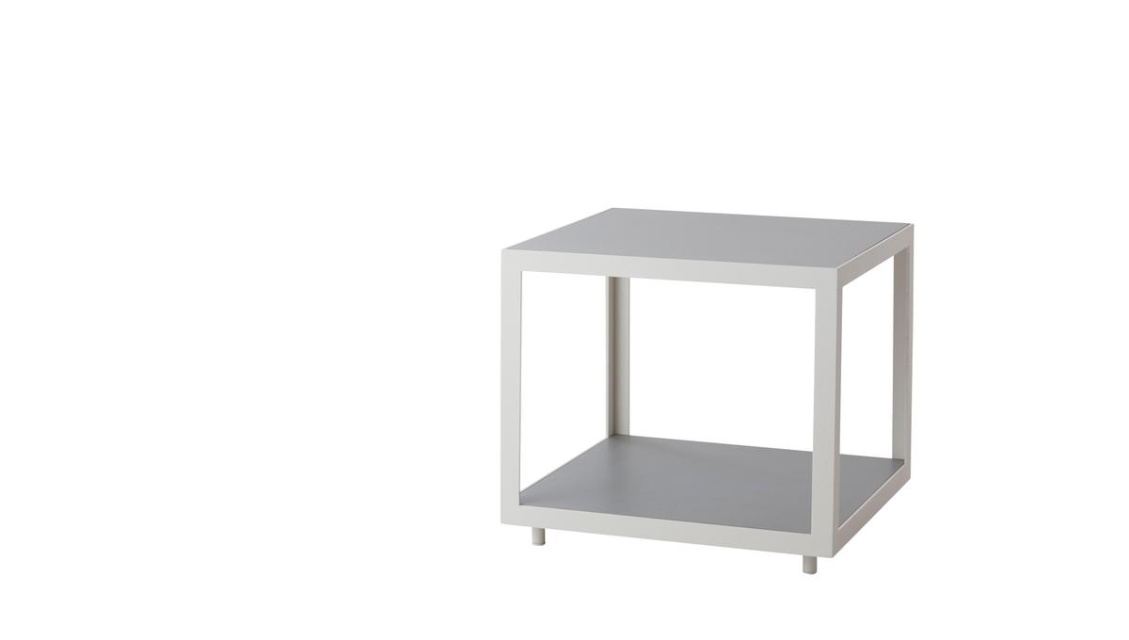 Level soffbordsskiv-set liten (2 st) - light grey keramik