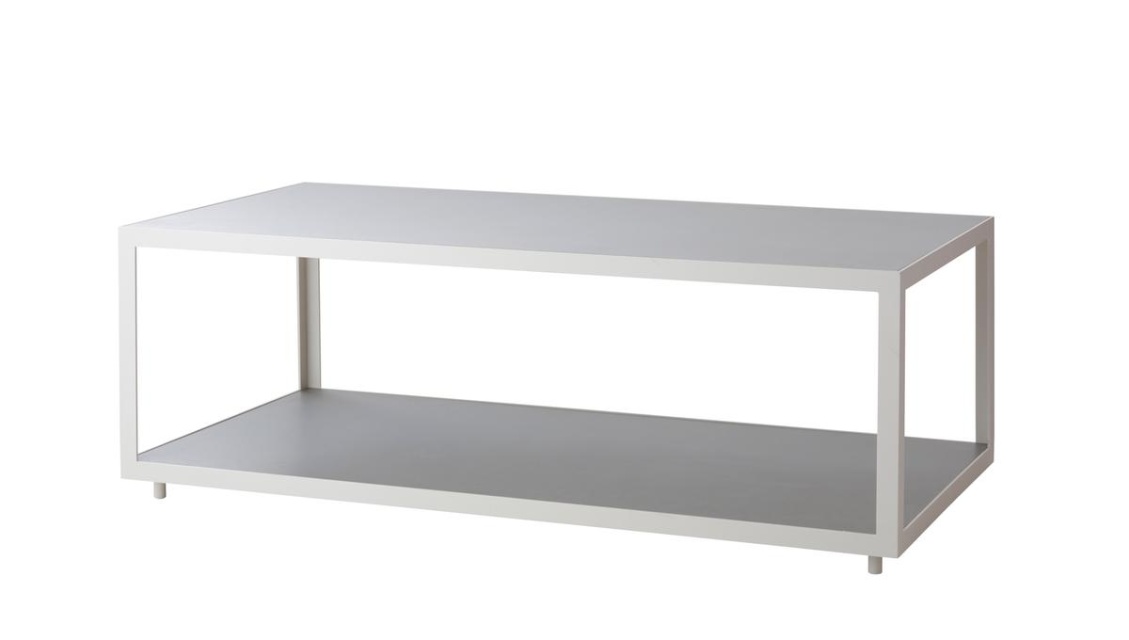Level soffbordsskiv-set rekt (2 st) - light grey keramik