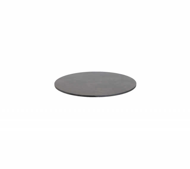 Bordsskiva Ø 70 cm - dark grey structure kompaktlaminat